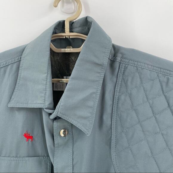 Gary Nesse Outdoor World grey quilted shooting hunting shirt men’s size XXL - Picture 11 of 13